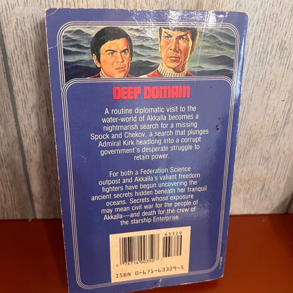 Star‎ Trek Deep Domain Howard Weinstein Paperback Book 1987 Pocket Books No 33